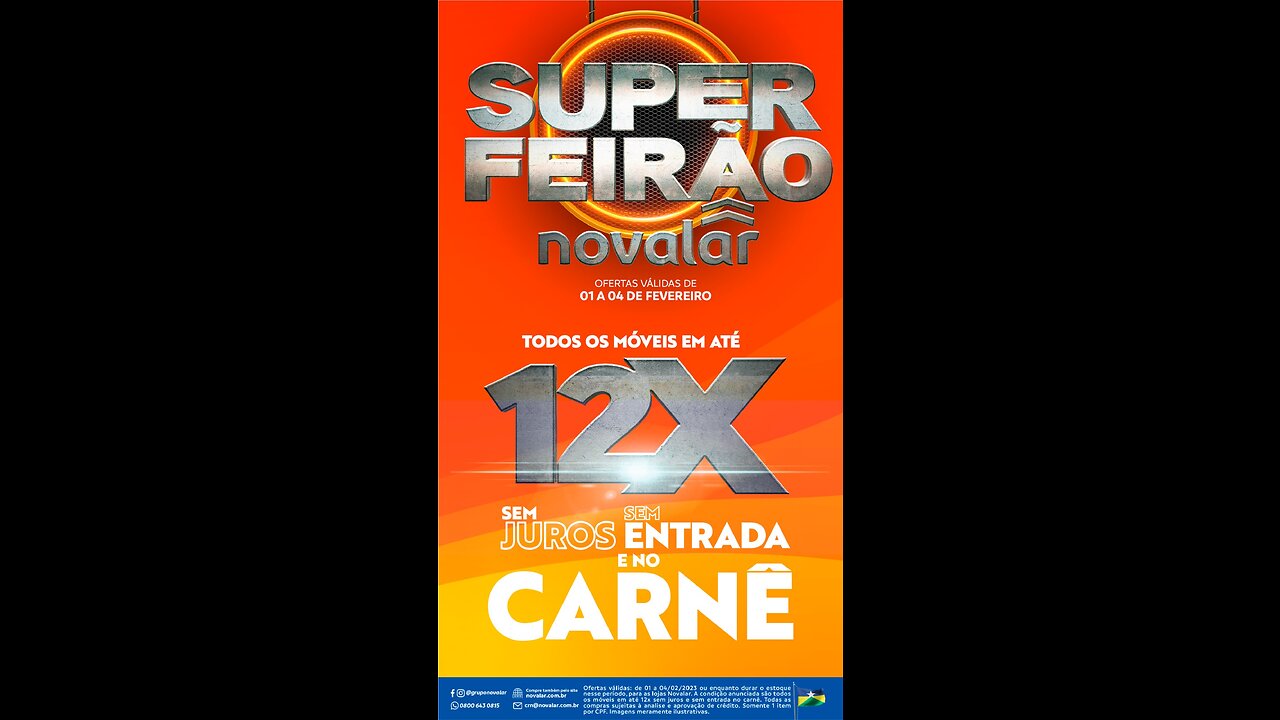 Super Feirão Novalar, todos os moveis em até 12x, confira