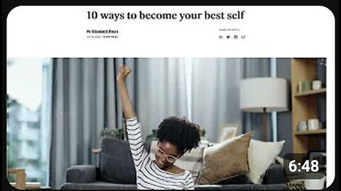 10 ways to improve yourself.