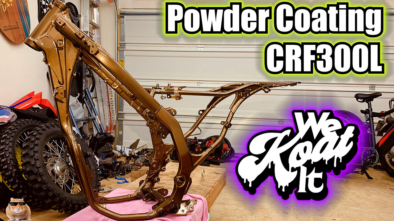 Powder Coating Motorcycle Frame - CRF300L