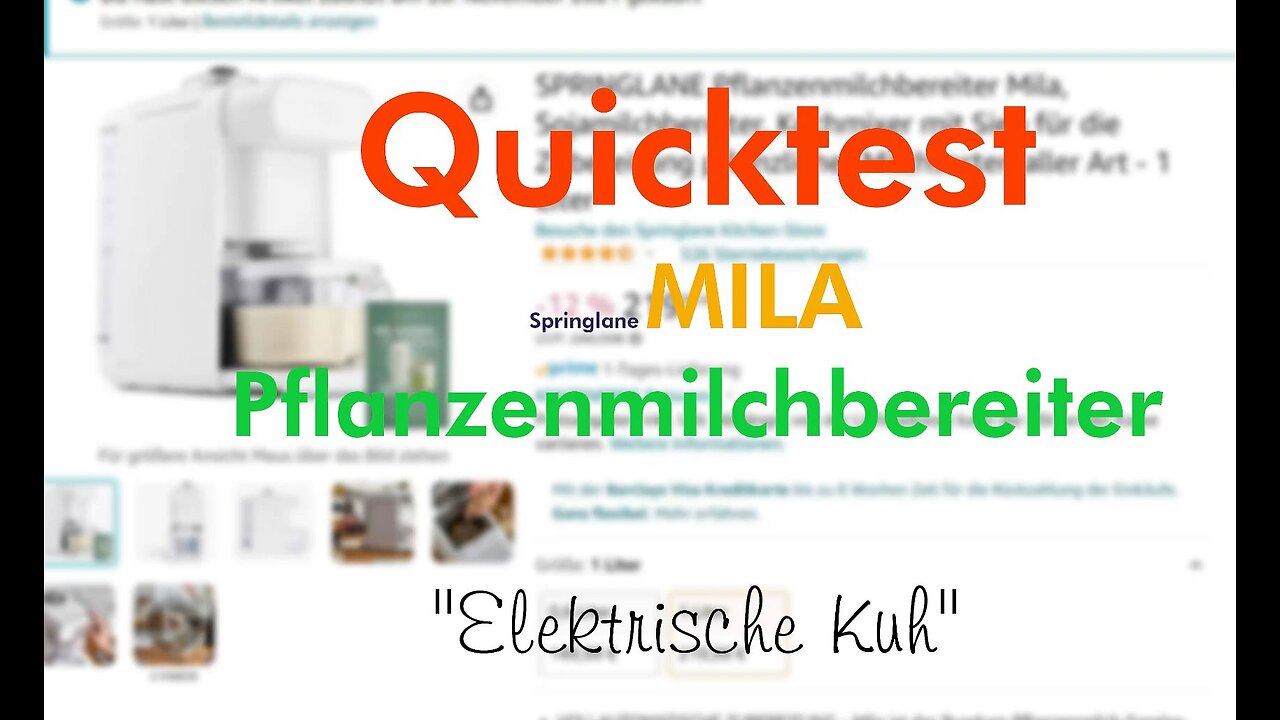 Mila Nussmilchbereiter: die "elektrische Kuh" von Springlane