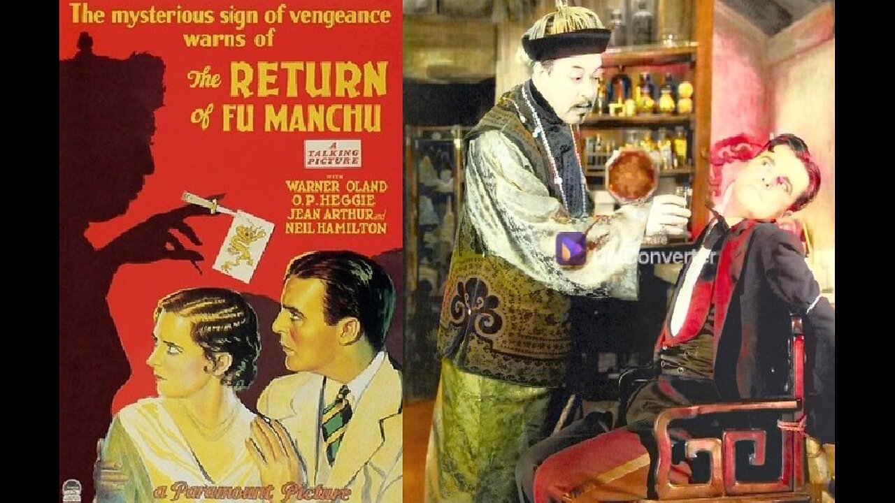 THE RETURN OF FU MANCHU (1930). Tinted.