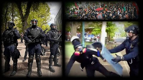 Hilarious UCLA Protesters Build Shields From Cans And Are Running Around In Hockey Equipment