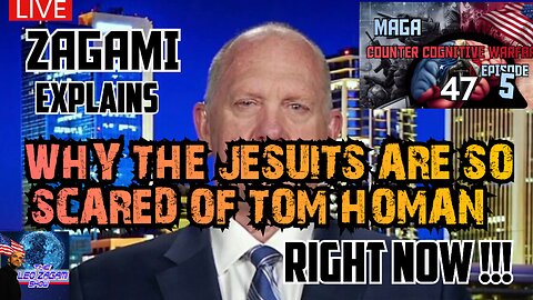 ZAGAMI EXPLAINS WHY THE JESUITS ARE SO SCARED OF TOM HOMAN RIGHT NOW !!!