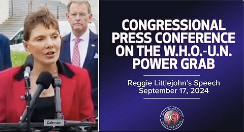 Reggie Littlejohn's Congressional Press Conference Speech September 17, 2024