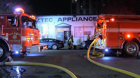 Fire in Unoccupied Aztec Appliance Building