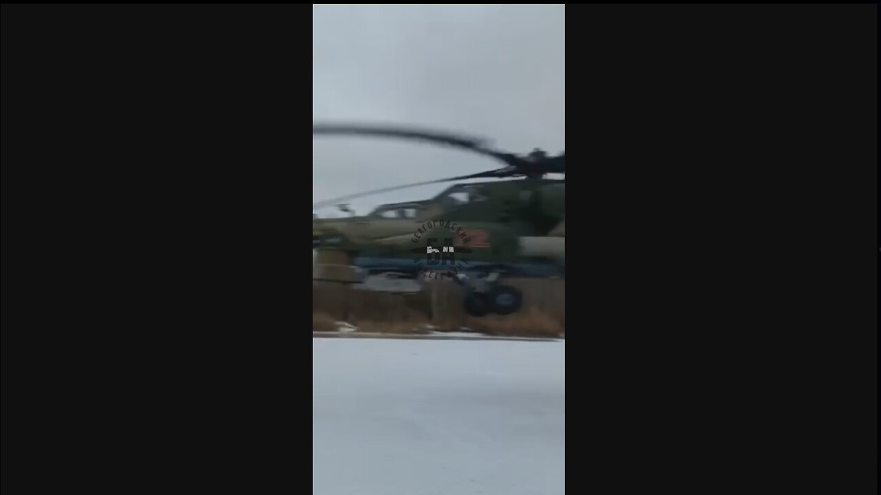 Russian Mi-28N helicopter flies dangerously low and "disturbs Ice fishermen"