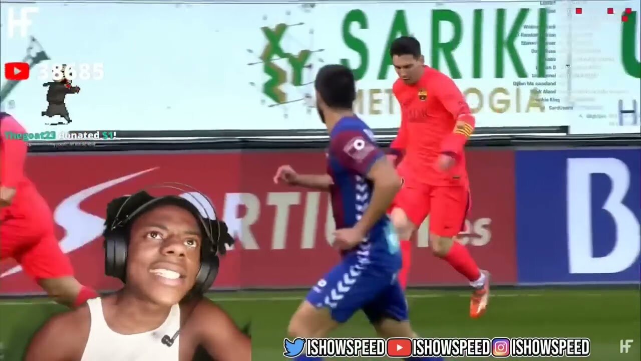 Speed react to Messi highlights