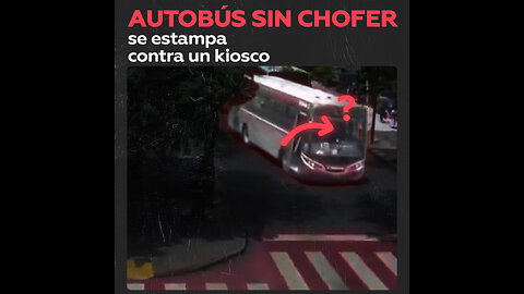 Sin conductor, autobús atropelló a dos personas en una ciudad de Argentina