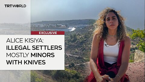 Palestinian Christian activist Alice Kisiya on “young” illegal Israeli settler