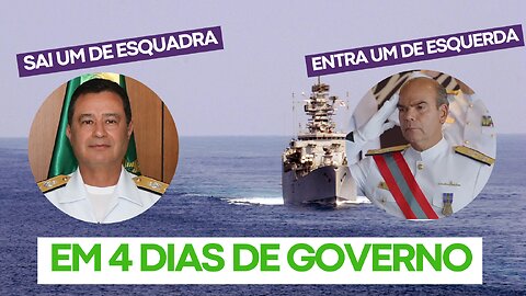 Marinha: sai um de esquadra, entra um de esquerda.