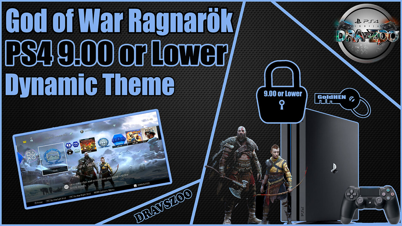 God of War Ragnarök PS4 Dynamic Theme (PS4 Jailbreak)