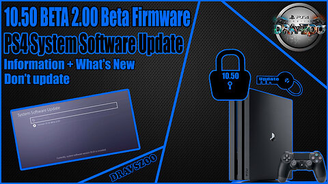 NEW PS4 Update 10.50 BETA 2.00 | System Software Update | Don’t update | Information