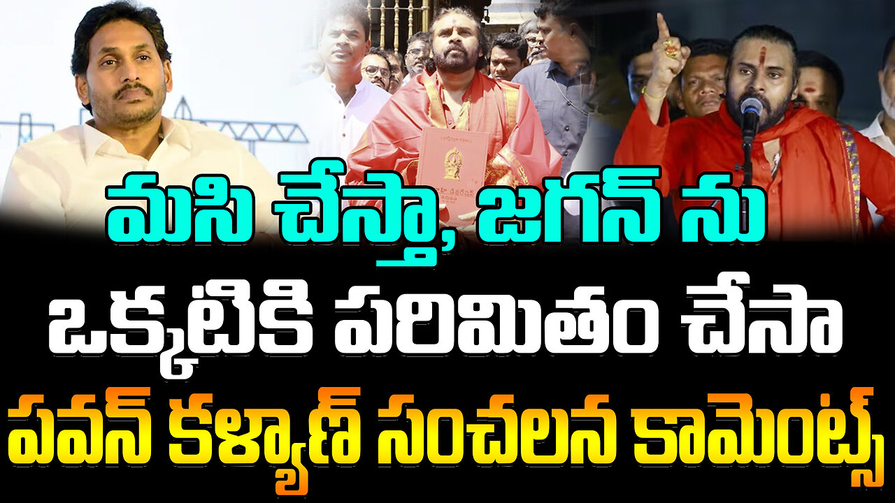 Pawan Kalyan Sensational Comments On YS Jagan | మసి చేస్తా, జగన్ ను ఒక్కటికి పరిమితం చేస్తా..