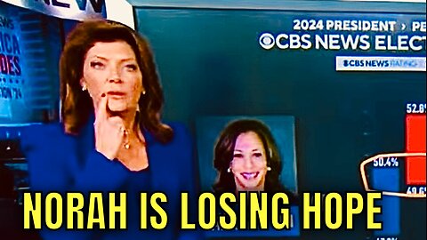 Election Night 2024: FIDGETY & NERVOUS Norah O’Donnell is in PANIC as results come in…