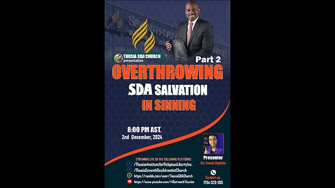 Part 2-Overthrowing SDA Salvation in Sinning (A Review)