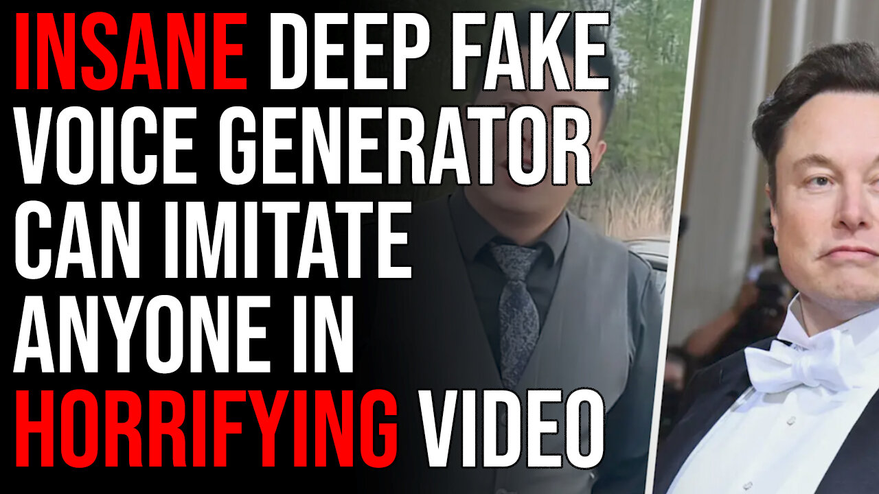 INSANE Deep Fake Voice Generator Can Imitate ANYONE In Horrifying Video