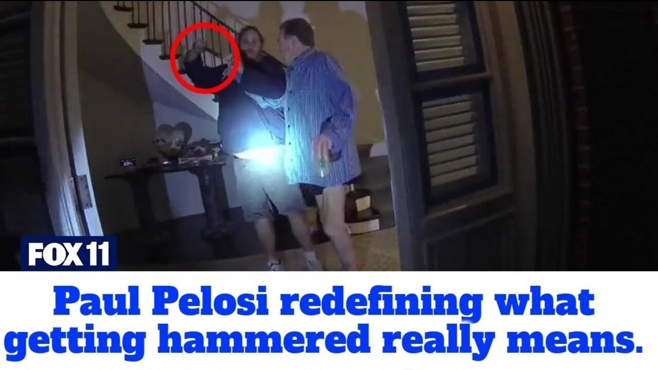 Paul Pelosi Getting Hammered LIVE!