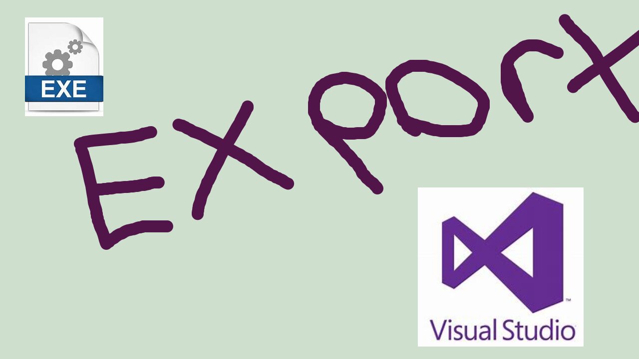 getting a visual studio project to run on its own or export/build