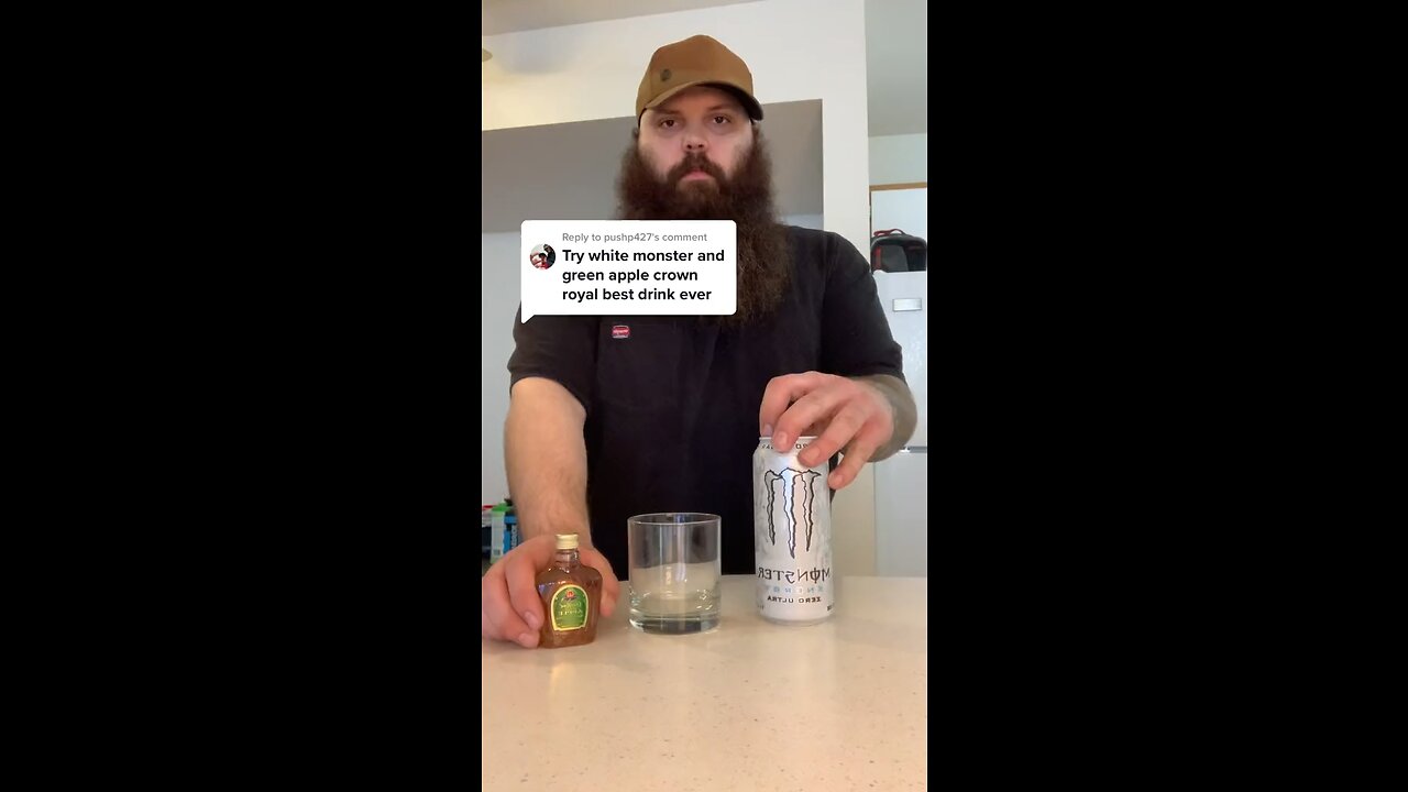 White monster and green apple crown royal taste test