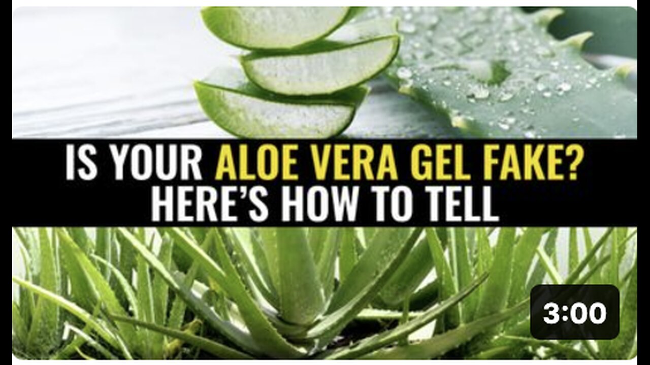 Is your aloe vera gel fake? Here’s how to tell