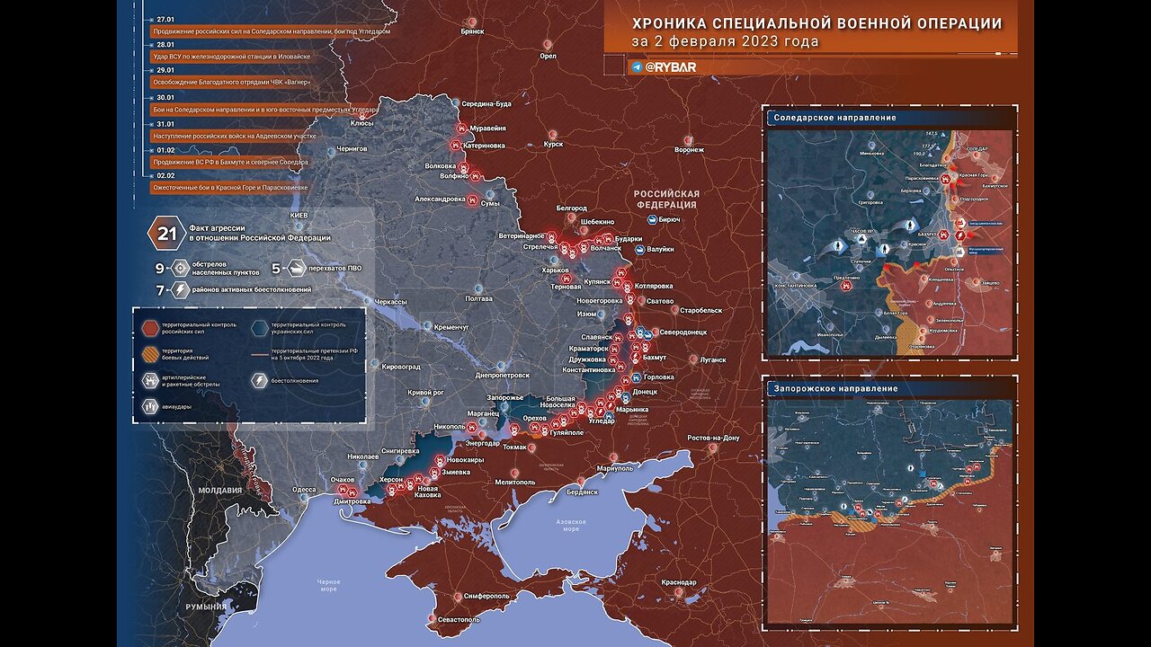 Warning shots from Moscow, Ukraine conflict, CIA, Peace plan, China spy balloon - News from Russia..