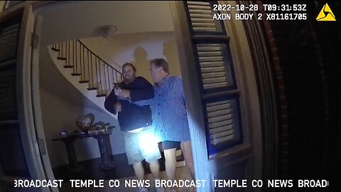 Paul Pelosi, David DePape Hammer Body Cam