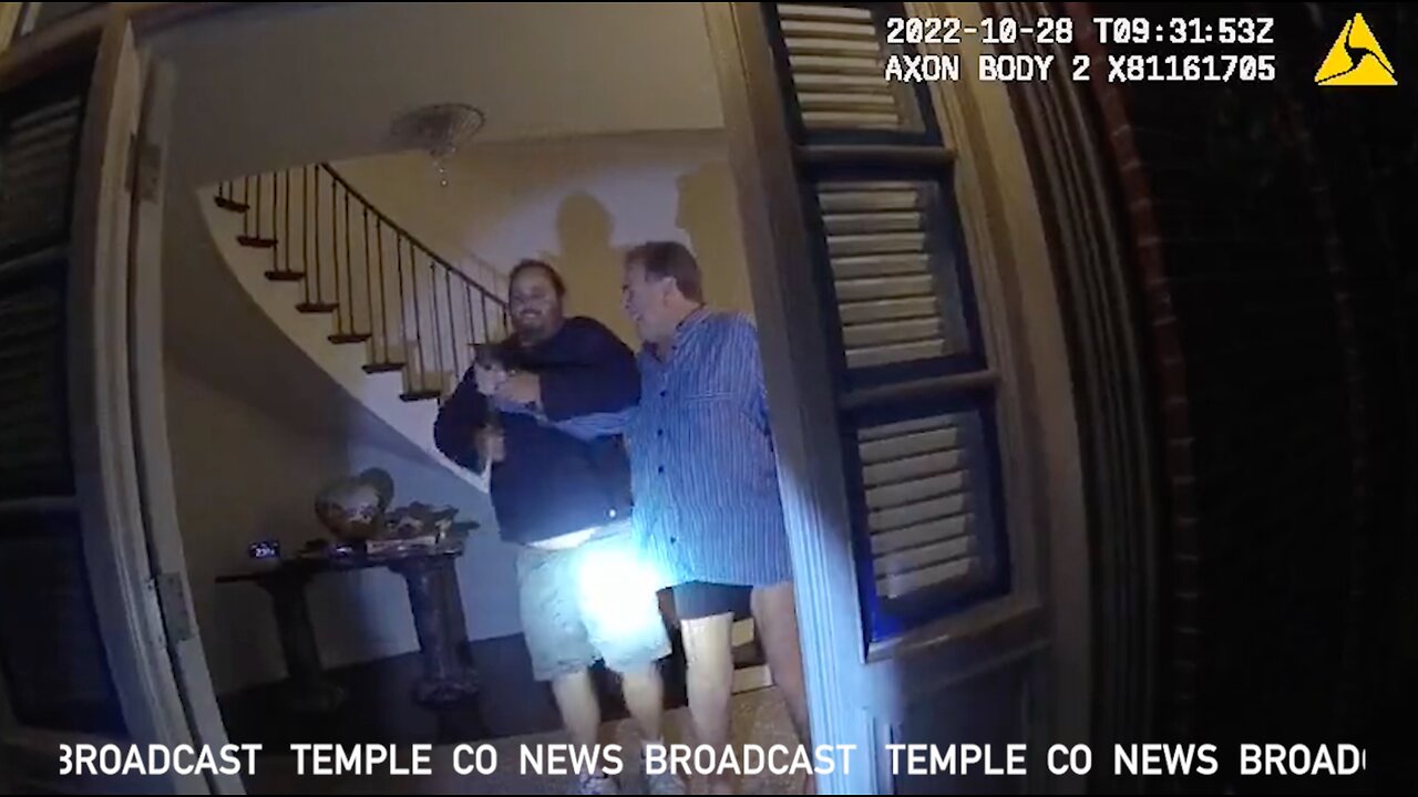 Paul Pelosi, David DePape Hammer Body Cam