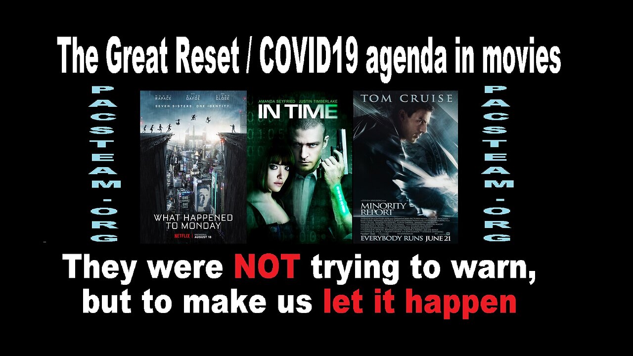 The Great Reset / COVID19 agenda in movies