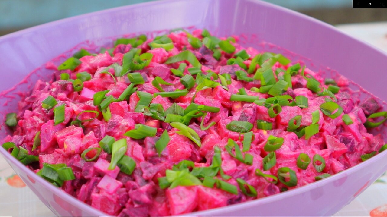 The salad is just great! Lazy, quick herring salad under a fur coat