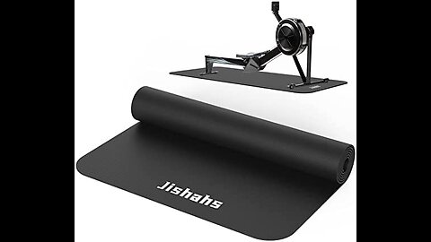 JISHAHS Universal Indoor Rowing Machine Mat- 8.5 x 2.3 FT Exercise Equipment Mat for Concept 2,...