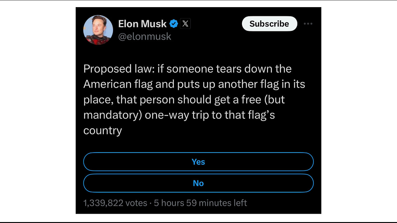 Elite Politics: Elon Musk proposes a RATIONAL new law | An Example of Operation America First?