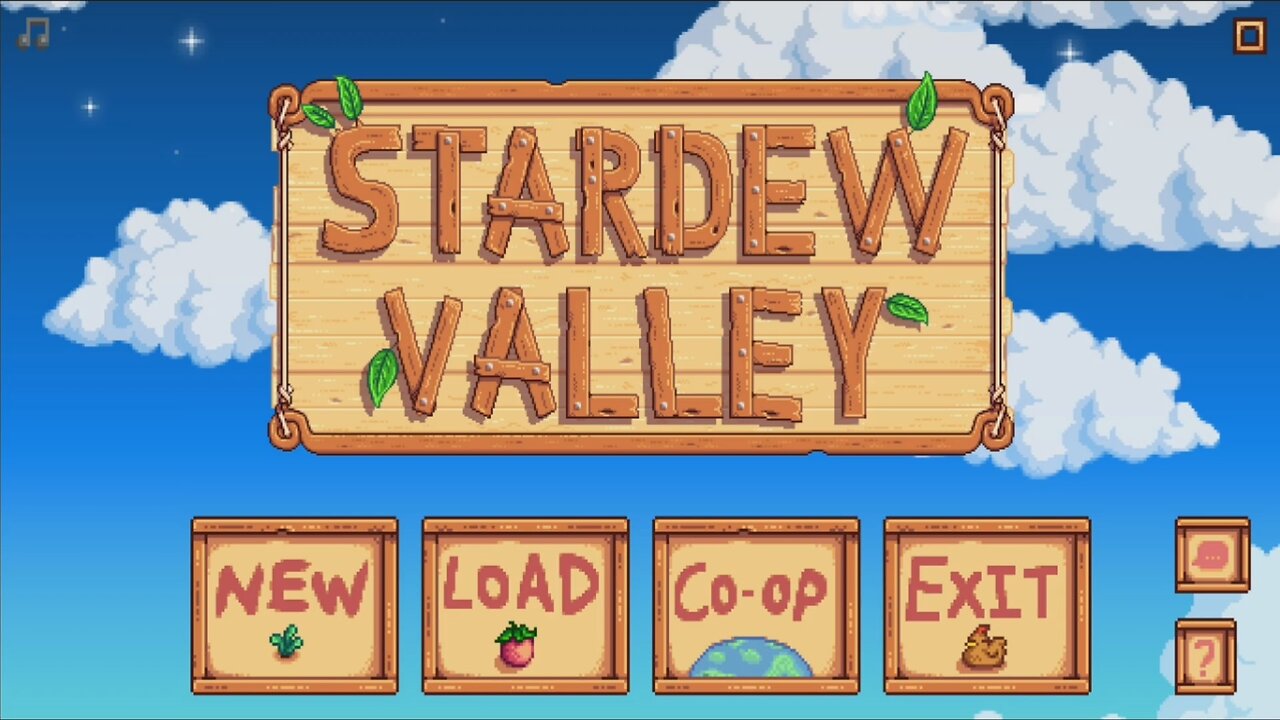 Stardew Valley Guide(1.6) - Stardew Valley Title Screen Overview
