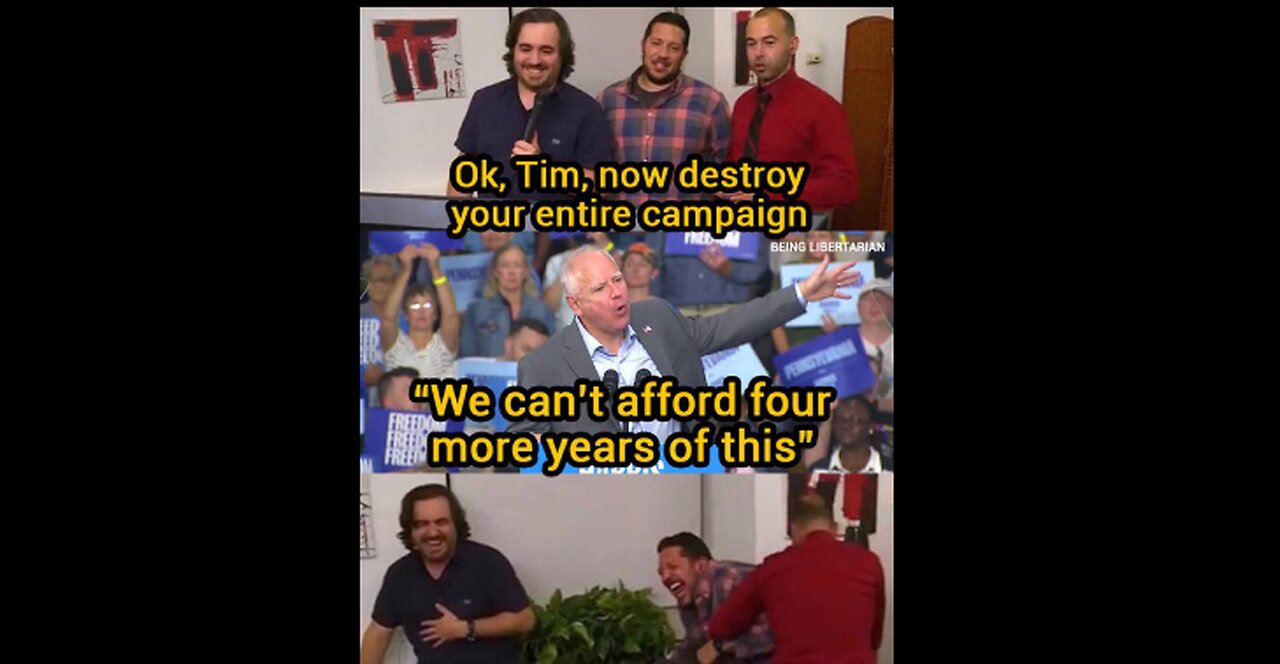 TIM WALZ ENDORSES TRUMP