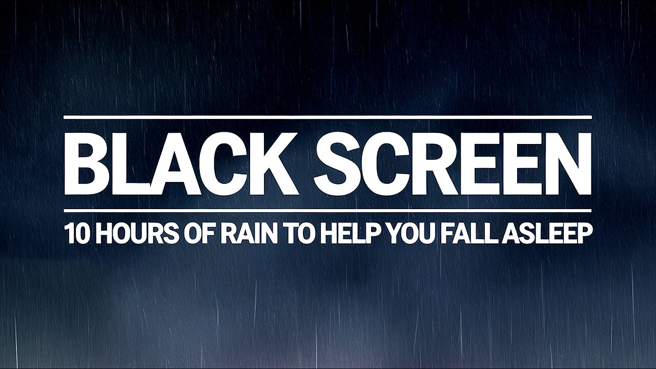 BLACK SCREEN: Rain 24/7 (Fall Asleep & Stay Asleep)