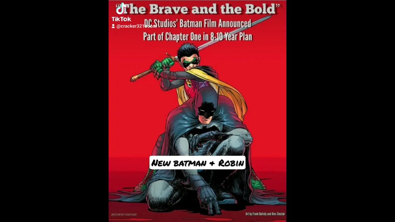 BRAVE & BOLD New BATMAN & ROBIN