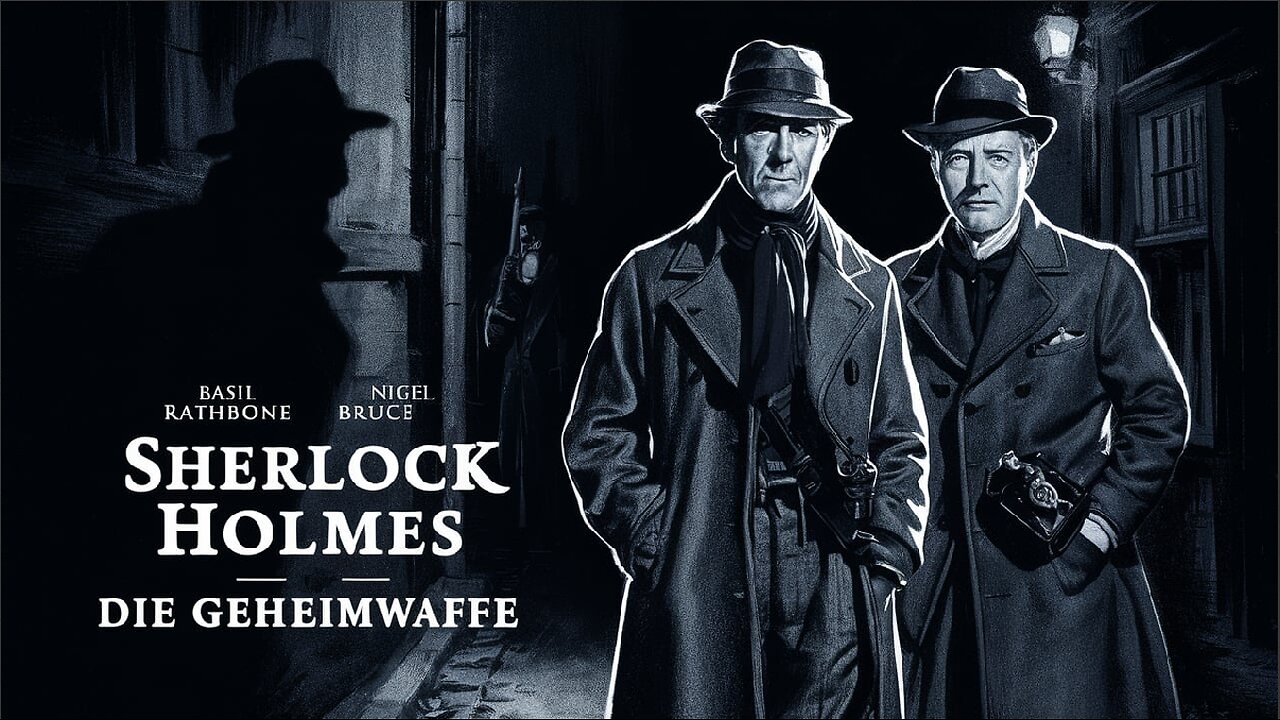 SHERLOCK HOLMES DIE GEHEIMEWAFFE (1942) Basil Rathbone und Nigel Bruce | Horror | S/W