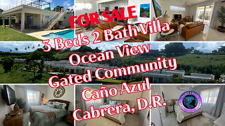 For Sale in Caño Azul Gated Community - 3 Bedrooms 2 Baths Villa with Pool & Ocean View