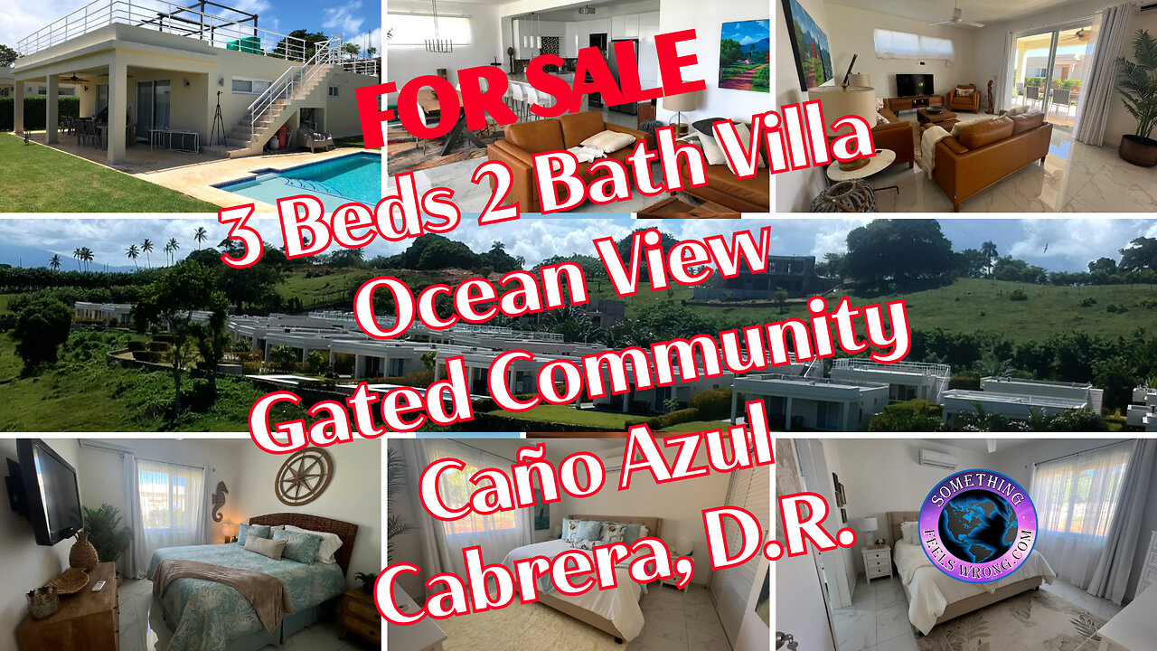 For Sale in Caño Azul Gated Community - 3 Bedrooms 2 Baths Villa with Pool & Ocean View