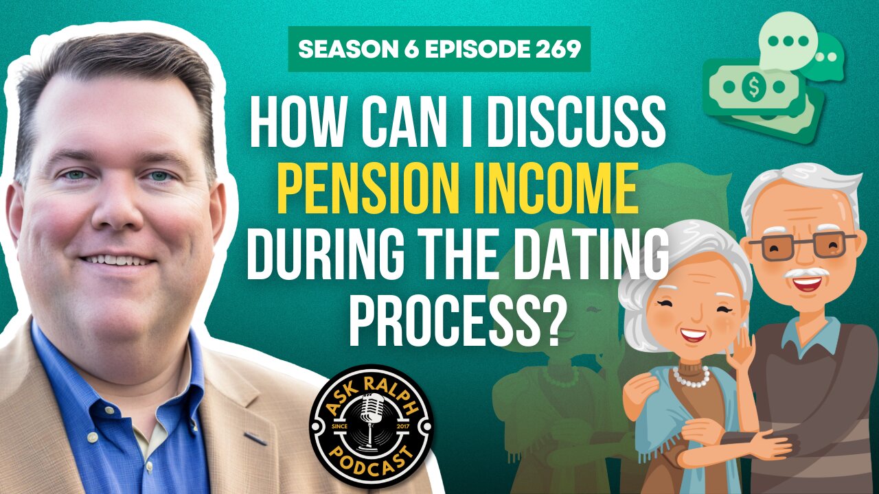 How can I discuss pension income during the dating process?