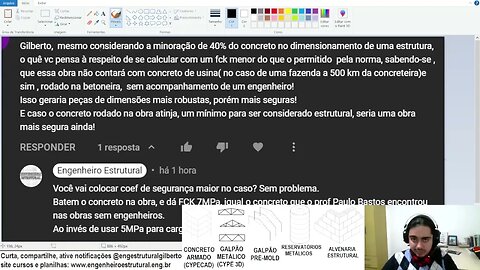 Sobre calcular com FCK 20 mas mandar executar na betoneira FCK 25 ou 30 Eng Estrutural