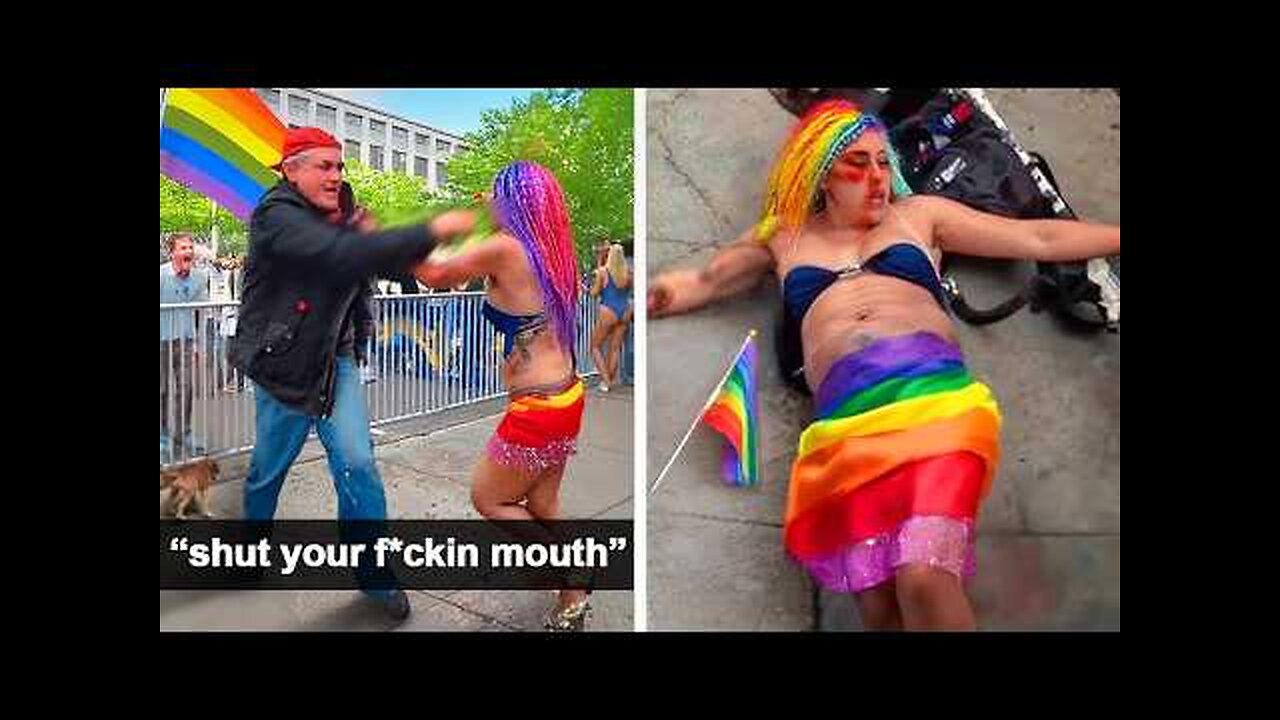 When Real Men Don't Hold Back From Sick Perverse Pedophile LGBTQIA+ Psychopaths!