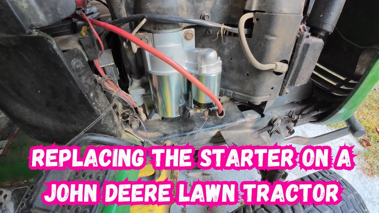 Replacing the starter on a John Deere Lawn Tractor