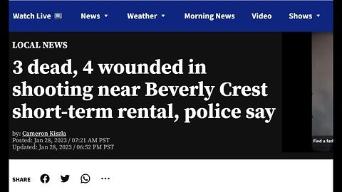 🟨 加州本月發生第六次大規模槍擊案