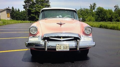 Survivor 1955 Studebaker Commander Regal 4 Door Pink / White & Ride My Car Story with Lou Costabile