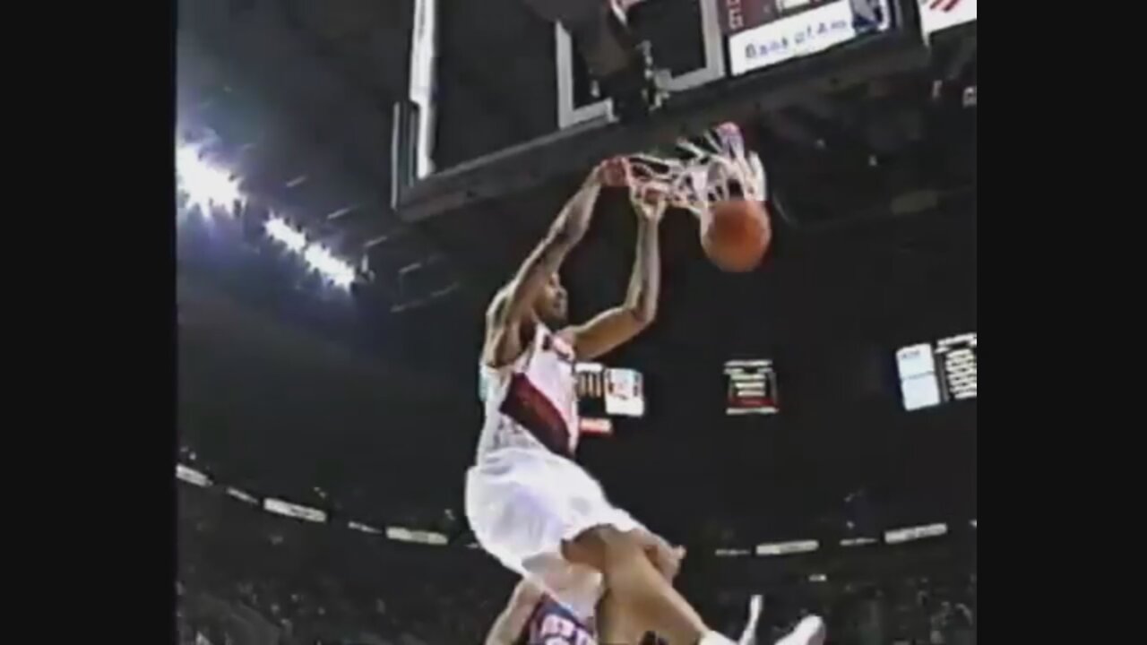 Rasheed Wallace 30 Points 3 Stl Vs. Knicks, 2000-01.