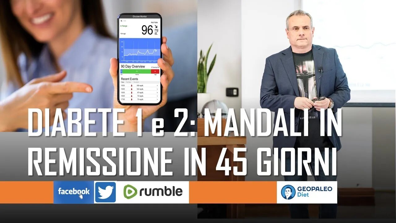 Diabete 1&2: Mandalo in Remissione in 45 giorni con la GeoPaleoDiet