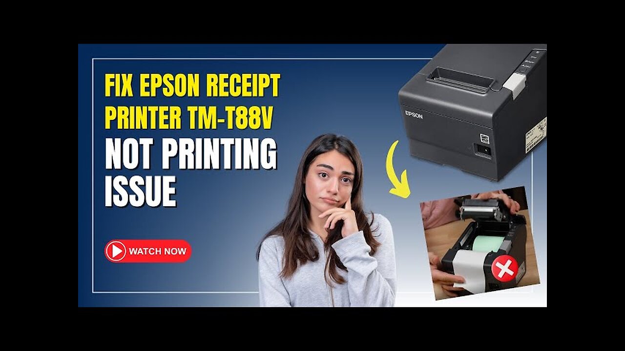 Fix Epson Receipt Printer TM-T88V Not Printing Issue