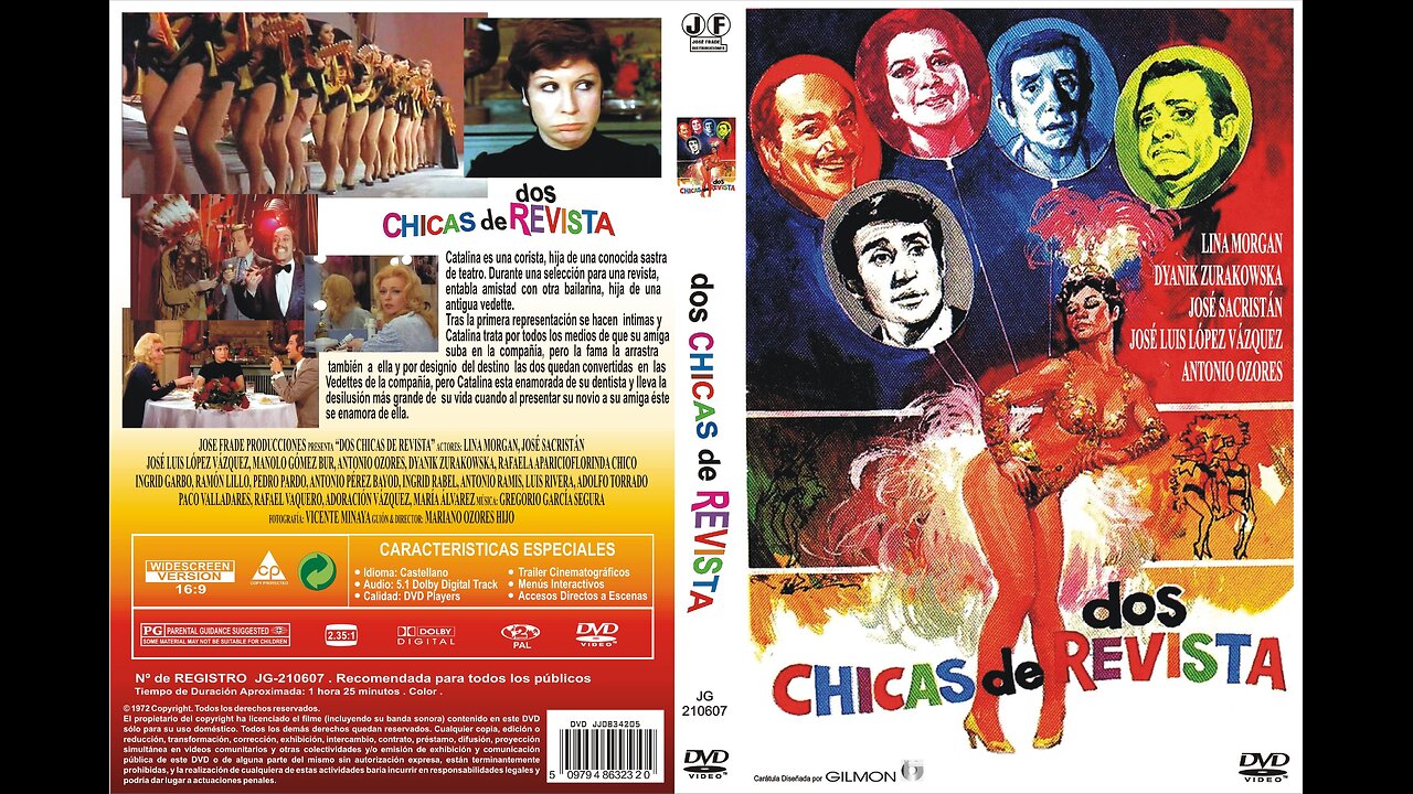 Dos chicas de revista (1972) - Mariano Ozores - Comedia - Musical - Teatro