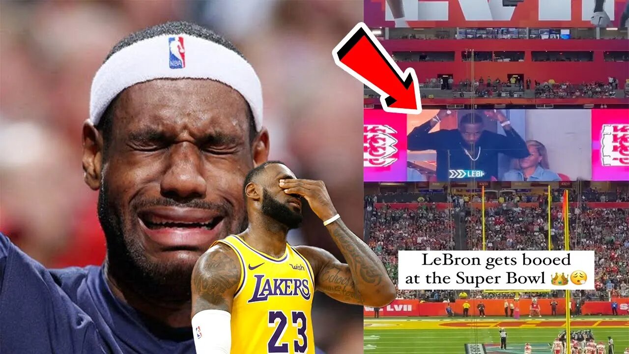 NFL fans REJECT LeBron James and BOO him at the Super Bowl! Watch this!