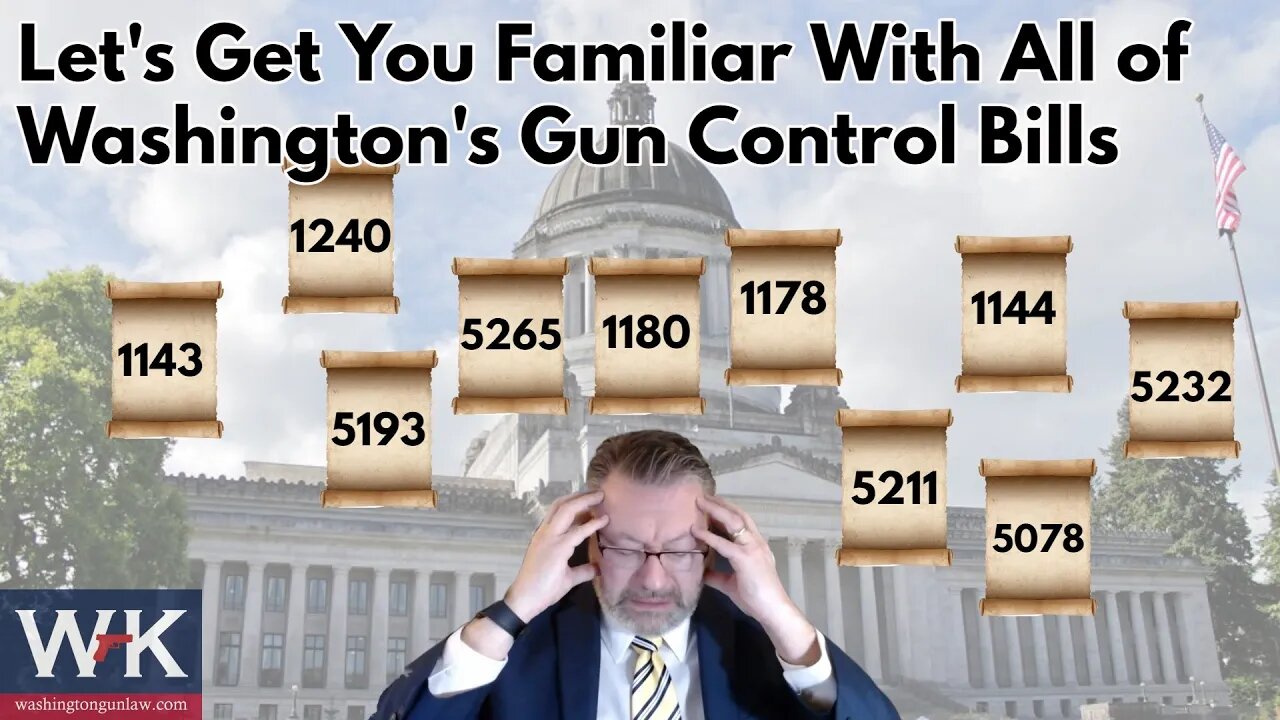 Let's Get you Familiar With All of Washington's Gun Control Bills